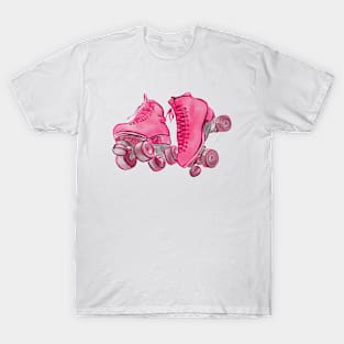 Pink Roller Skates T-Shirt